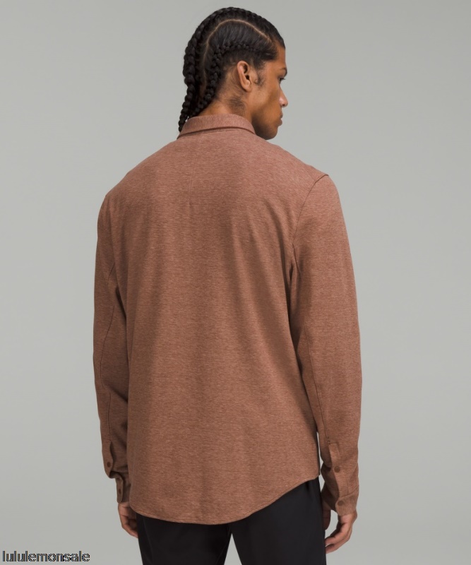 Lululemon Verkauf DELULU606 | Softstrick-Overshirt Meliert Geröstet Braun